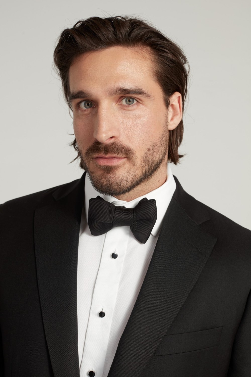Black Honey Way Super 150's Notch Lapel Tuxedo - Wm. Fox & Co.