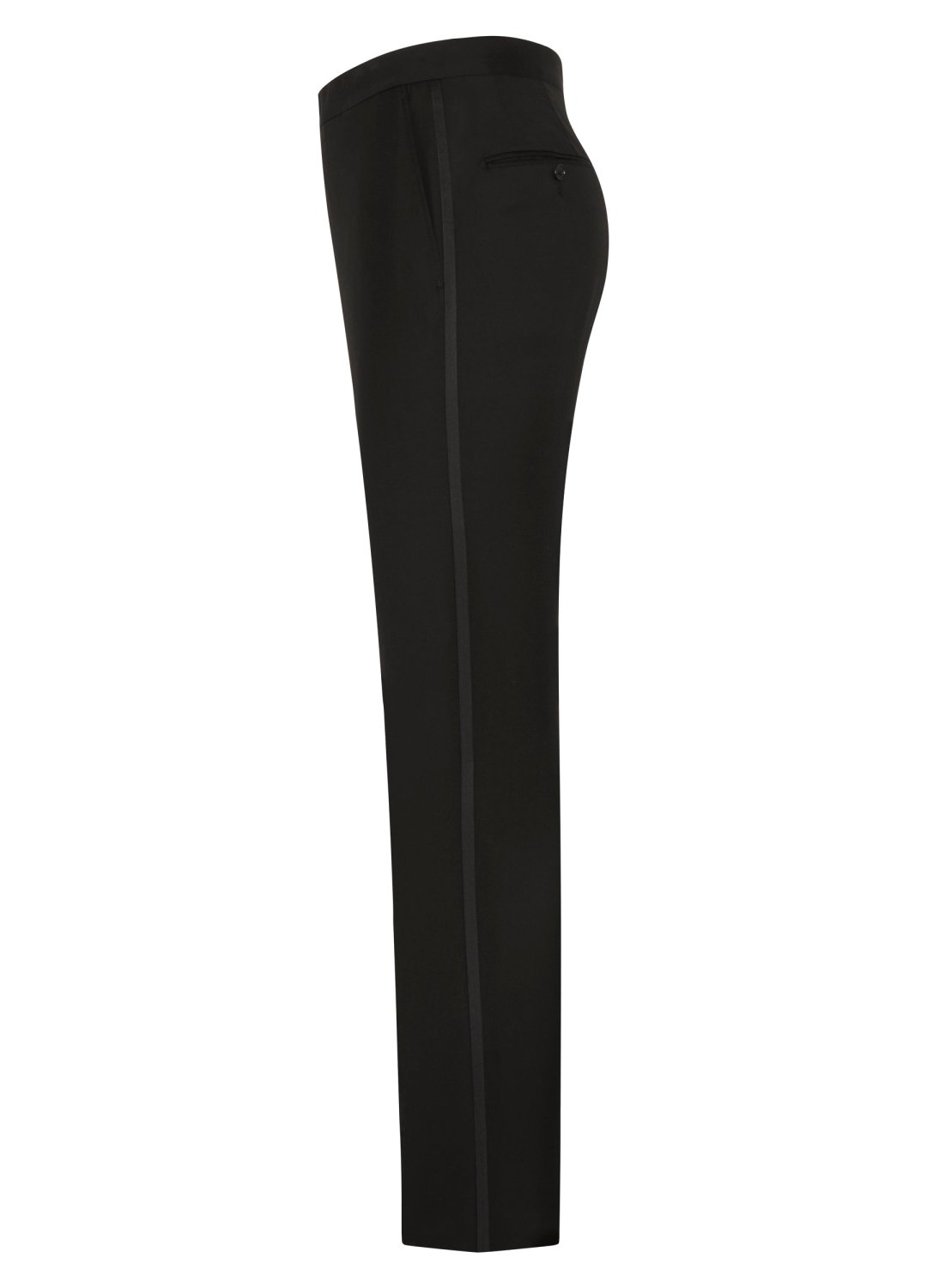 Black Notch Lapel Satin Honey Way Super 150's Wool Tuxedo - Wm. Fox & Co.