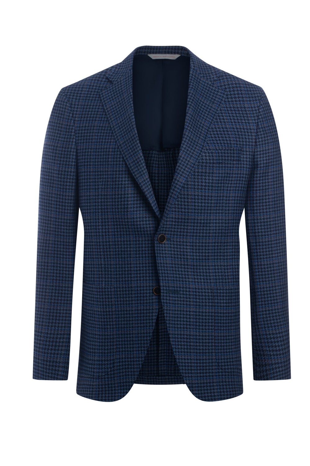 Blue Houndstooth Windowpane Jacket - Wm. Fox & Co.