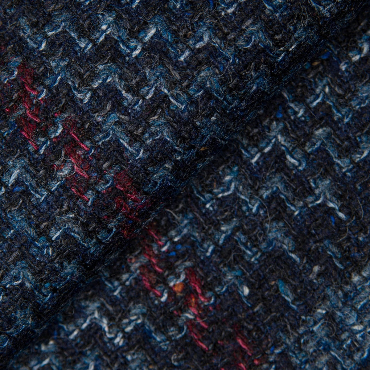 Blue Wool, Silk and Linen Plaid Jacket - Wm. Fox & Co.
