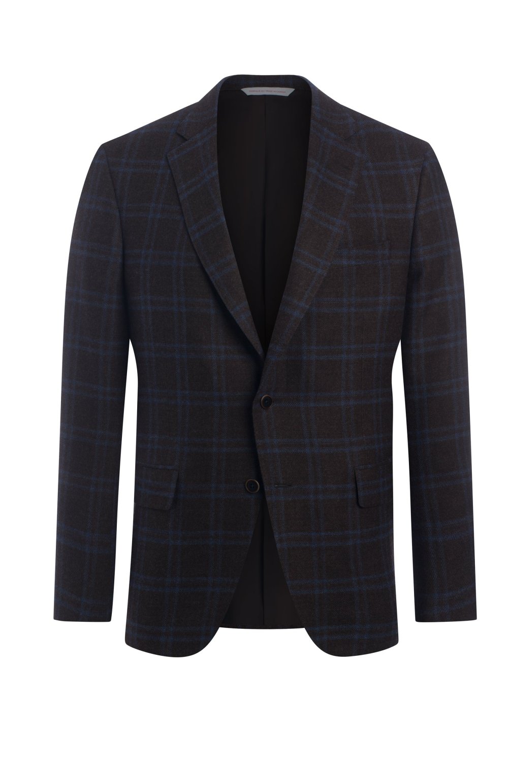 Brown, Blue Windowpane Jacket - Wm. Fox & Co.