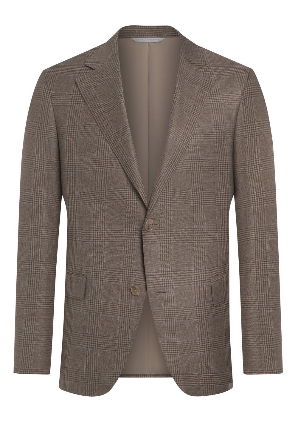 Brown Super 130's Plaid Jacket - Wm. Fox & Co.