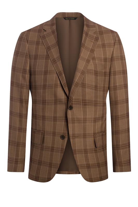 Brown Glen Plaid Jacket