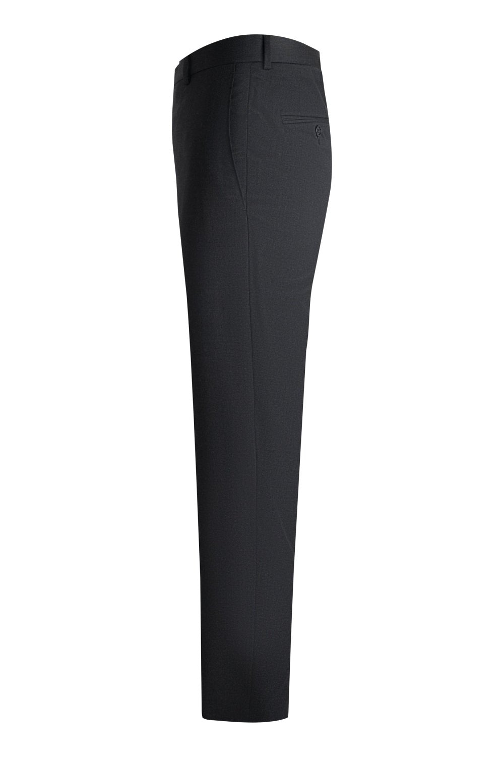 Charcoal Super 110's Smart Wool Serge Trousers – view 5