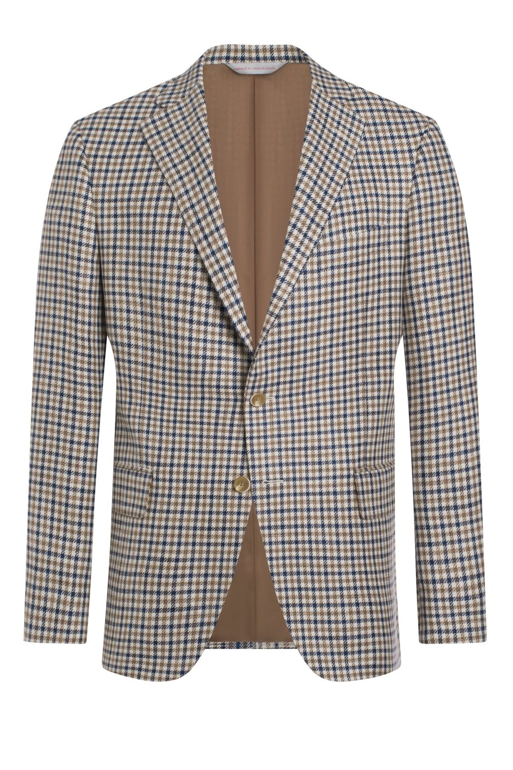 Cream Cotton Blend Tattersall Jacket - Wm. Fox & Co.