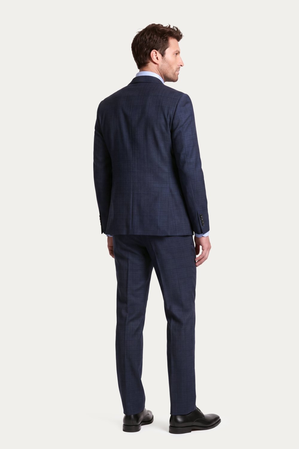Dark Blue Tonal Plaid Suit - Wm. Fox & Co.