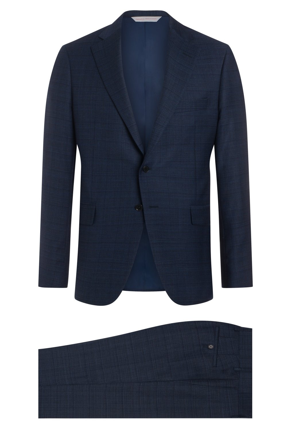 Dark Blue Tonal Plaid Suit - Wm. Fox & Co.