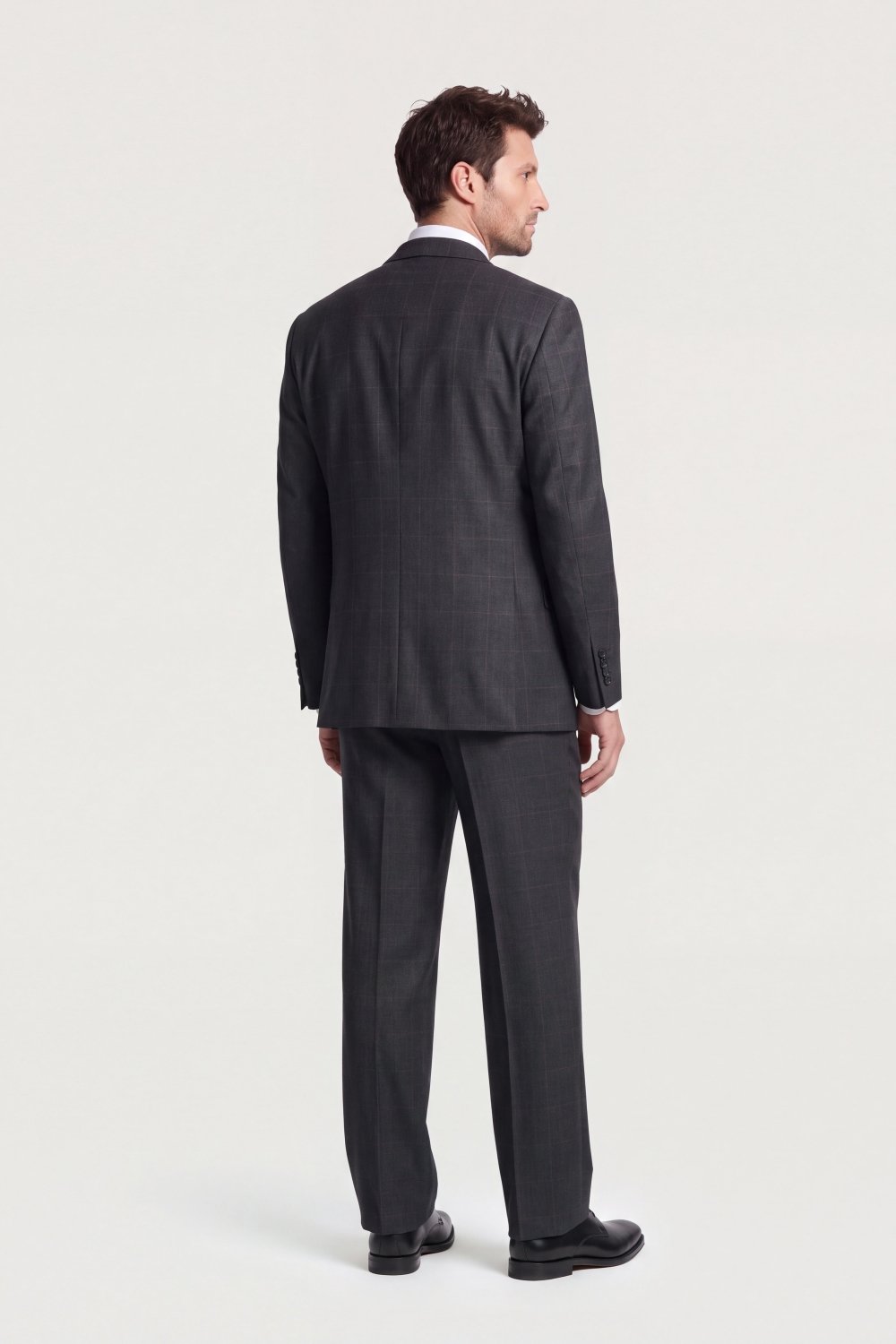 Dark Grey Super 130'S Plaid Suit – view 4