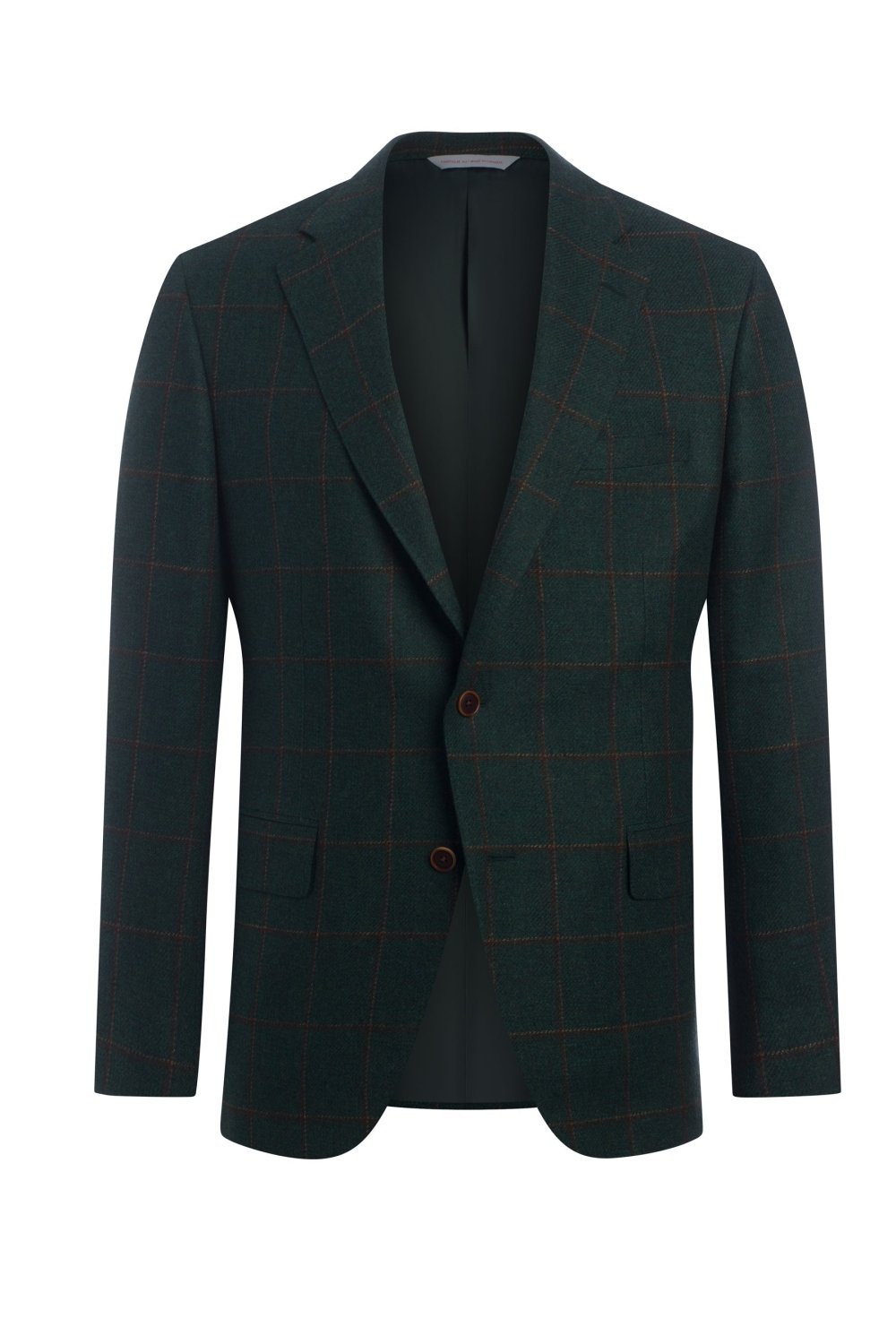 Green Cotton Blend Windowpane Jacket - Wm. Fox & Co.