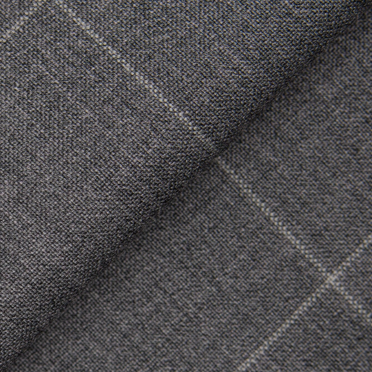 Grey Windowpane Wool Suit - Wm. Fox & Co.