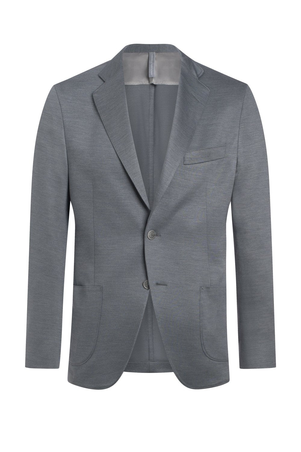 Grey Wool and Silk Jersey Knit Jacket - Wm. Fox & Co.