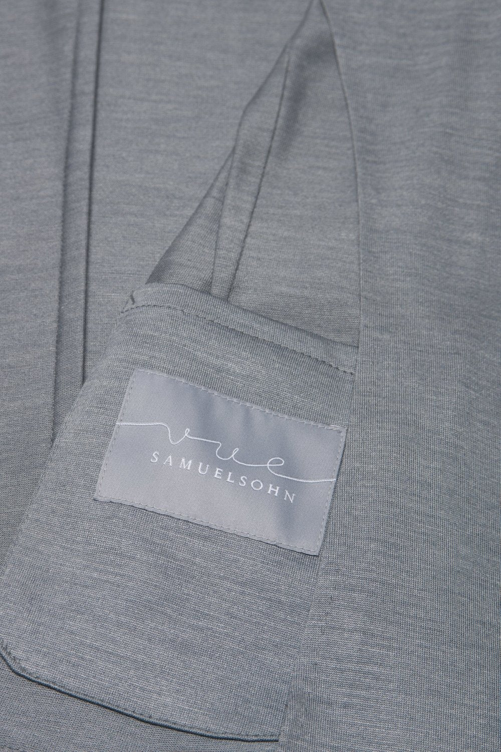 Grey Wool and Silk Jersey Knit Jacket – view 3