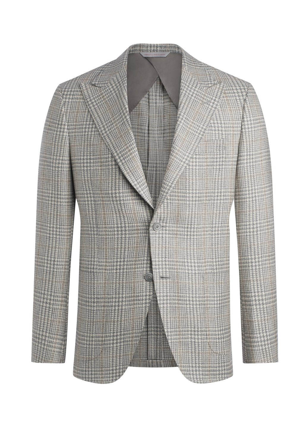 Grey Wool, Silk and Cashmere Plaid Jacket - Wm. Fox & Co.