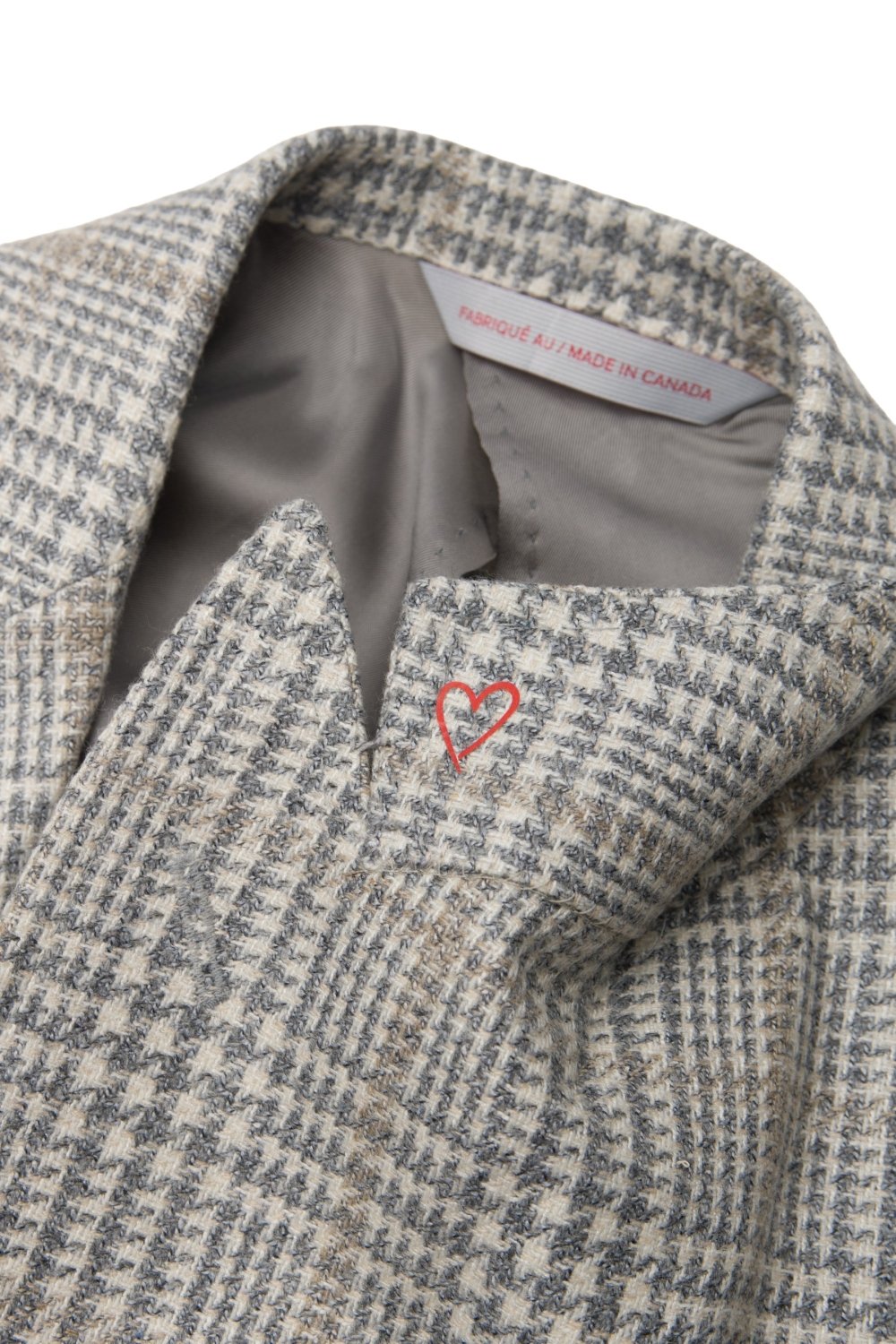 Grey Wool, Silk and Cashmere Plaid Jacket - Wm. Fox & Co.