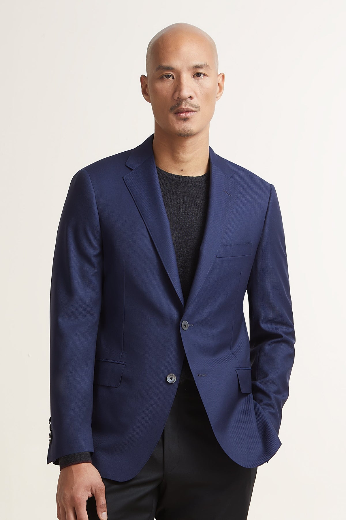 Blue Double Twist Blazer