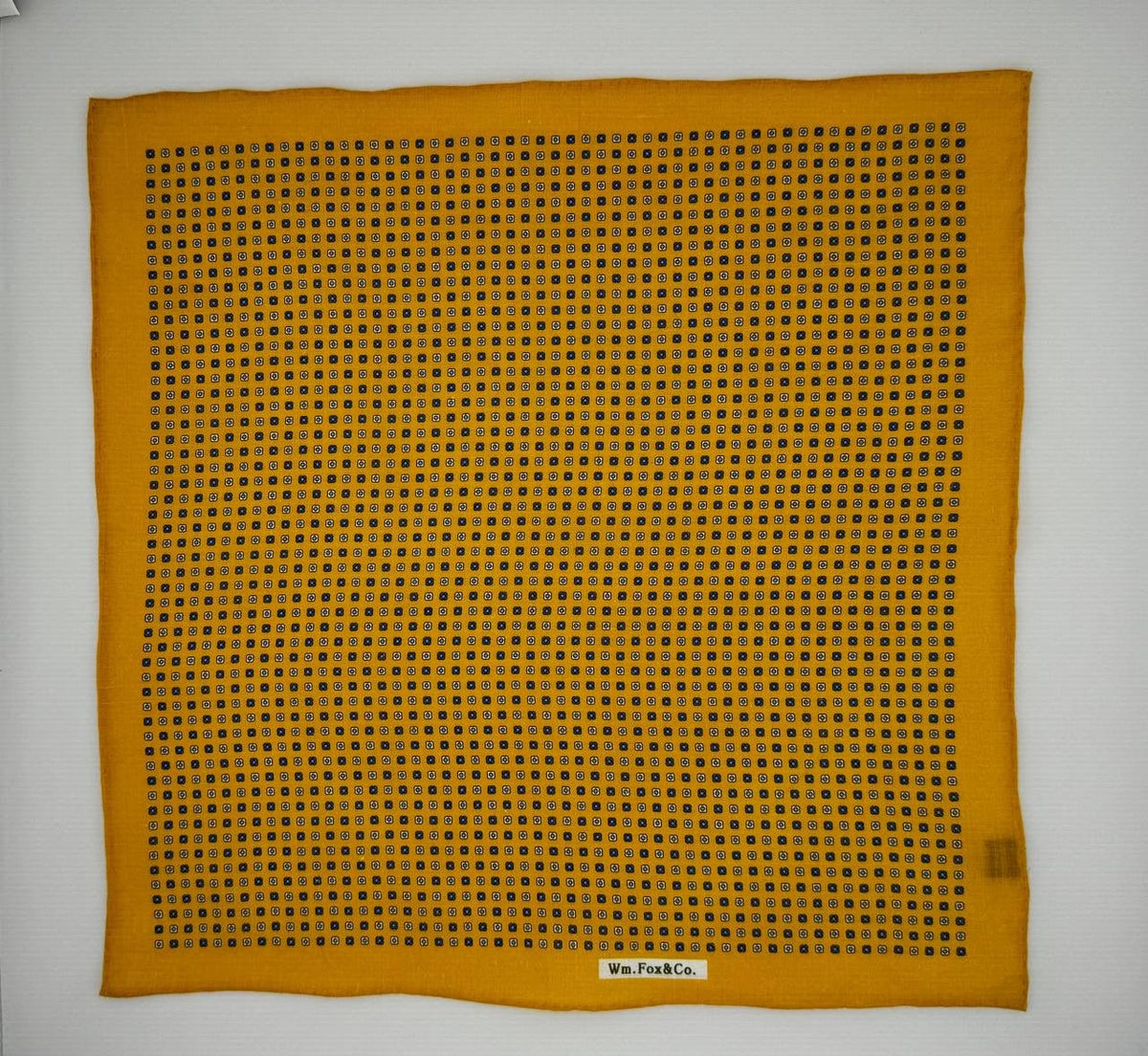 Mustard Mini Motif Pocket Square - Wm. Fox & Co.