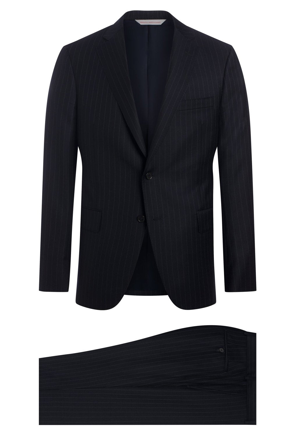 Navy 110's Stripe Suit - Wm. Fox & Co.
