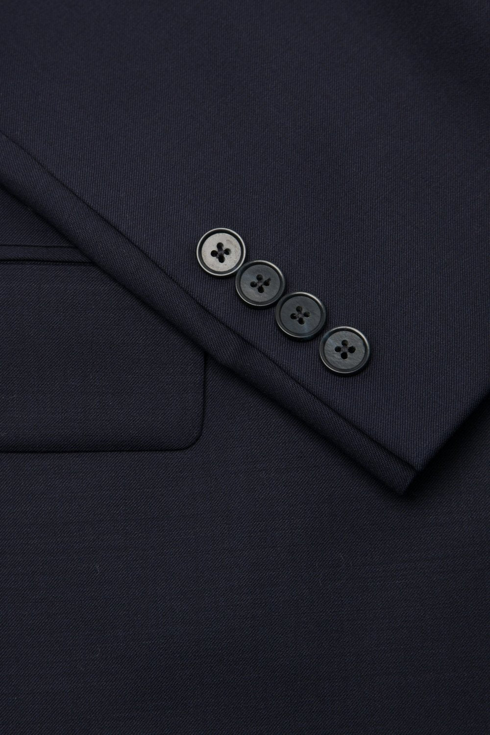 Navy 120's Wool Jacket - Wm. Fox & Co.