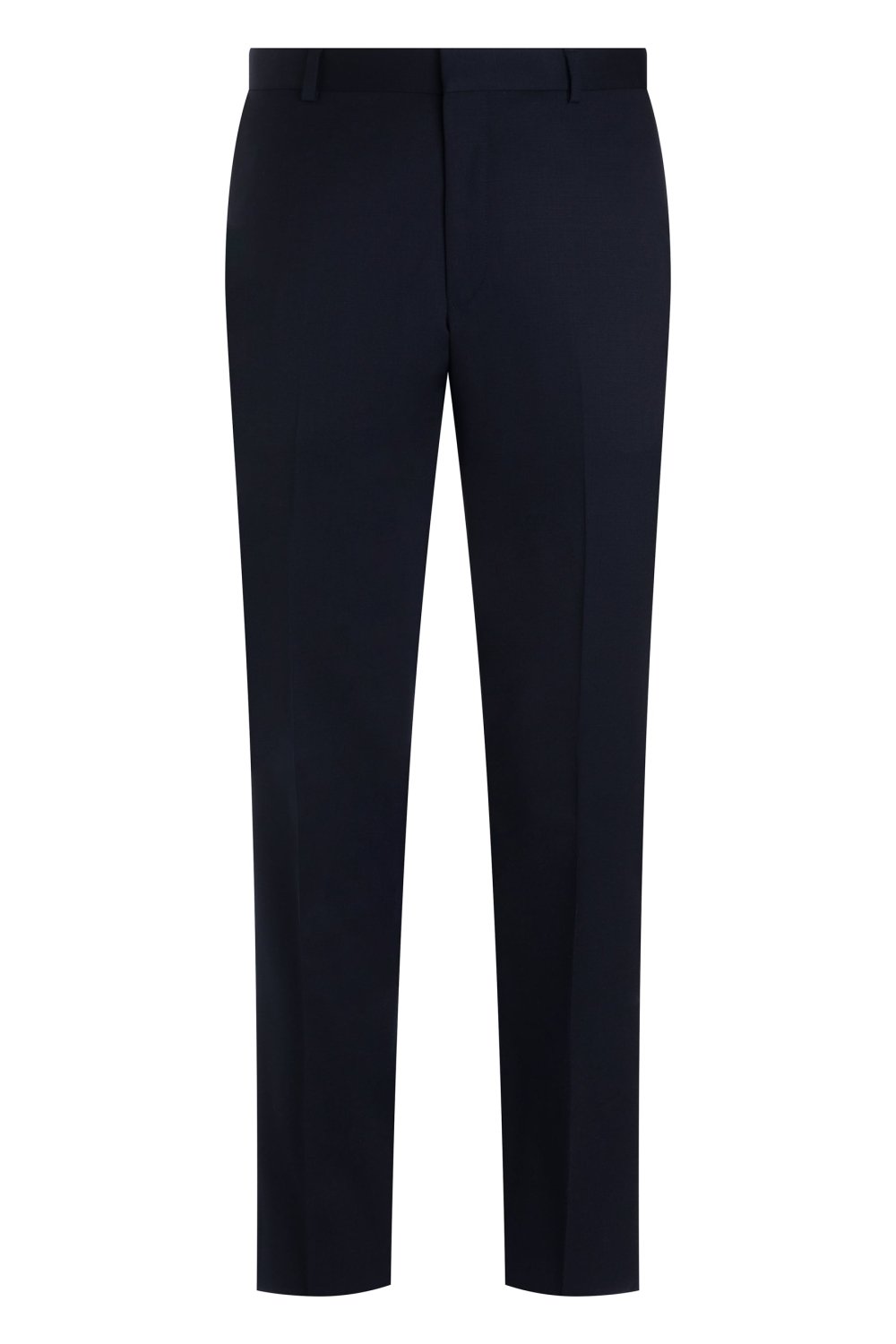 Navy 120's Wool Stretch Trousers - Wm. Fox & Co.