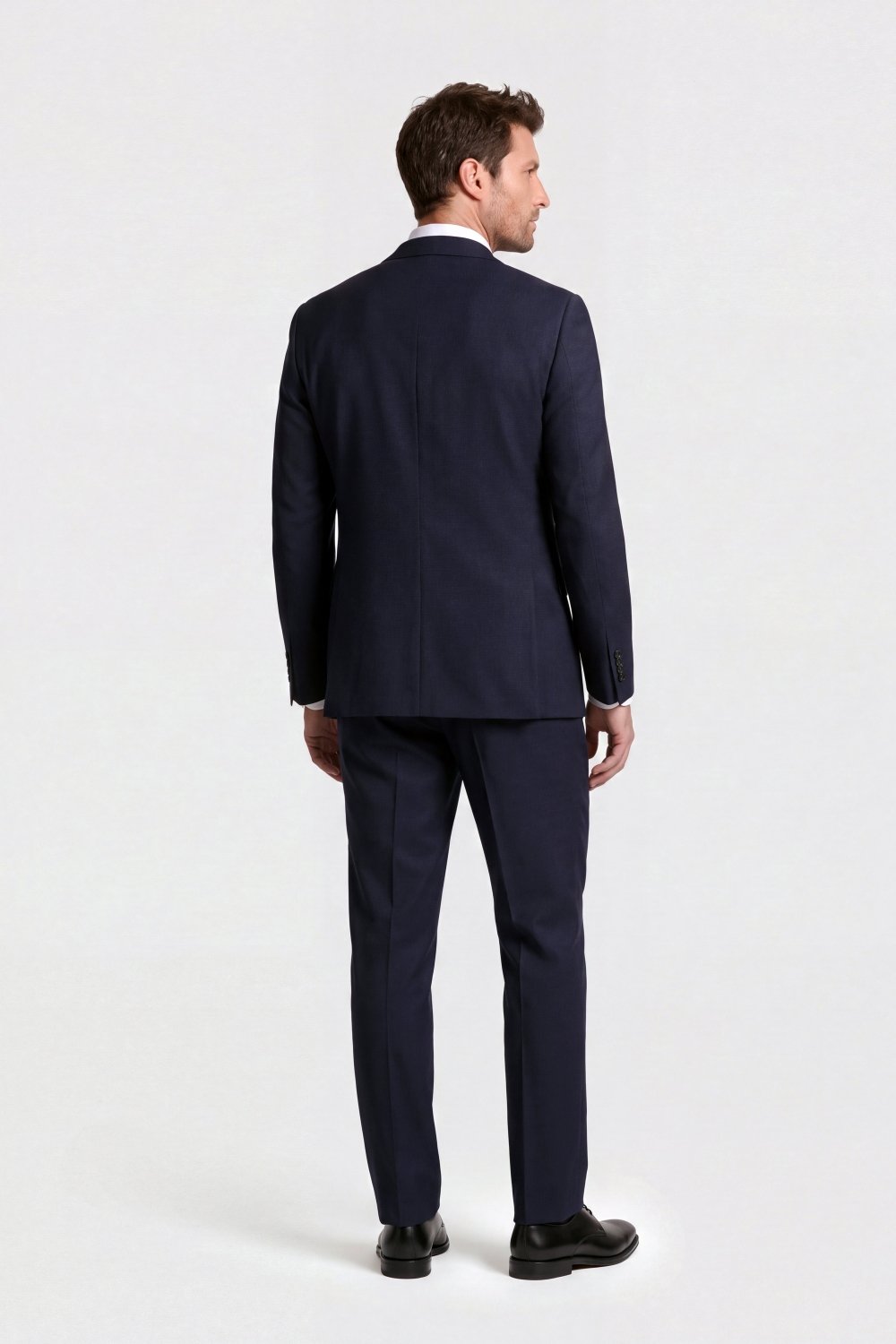 Navy Neat Super 130's Suit - Wm. Fox & Co.