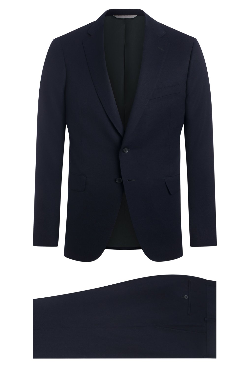 Navy Solid Wool Suit - Wm. Fox & Co.