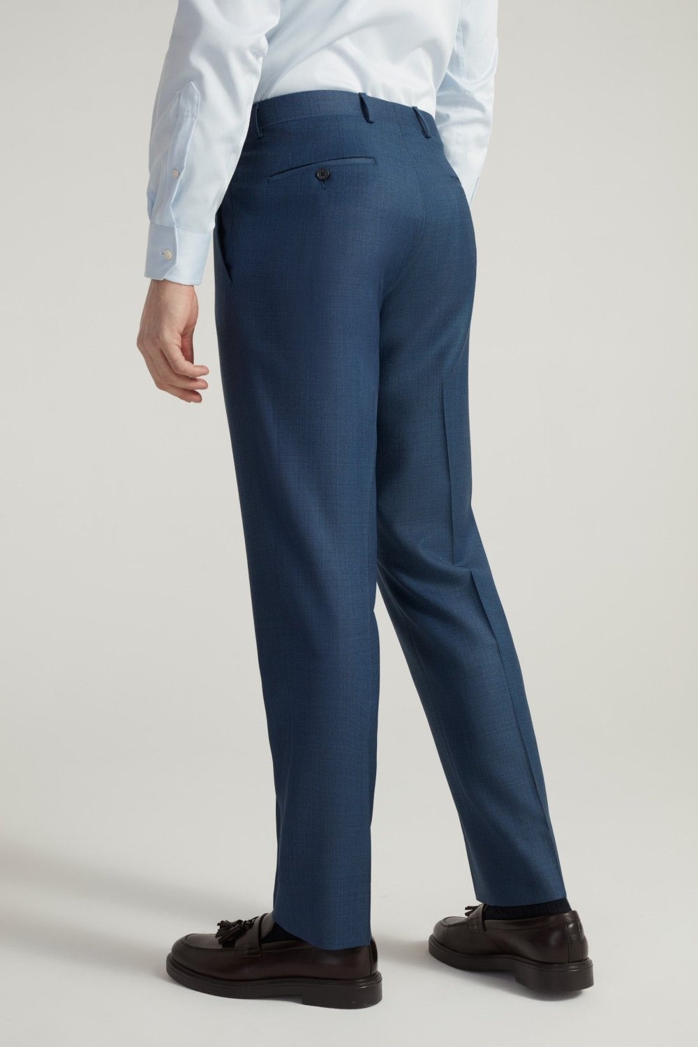 Navy Super 130's Milano Sharkskin Suit – view 6