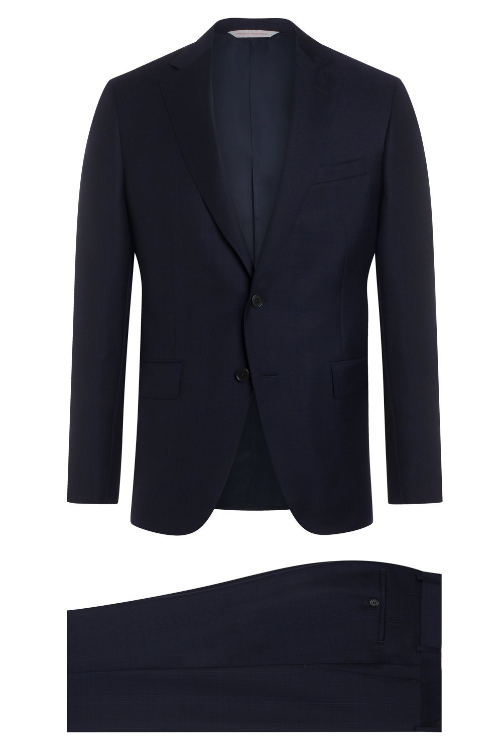 Navy Super 130's Plaid Suit - Wm. Fox & Co.