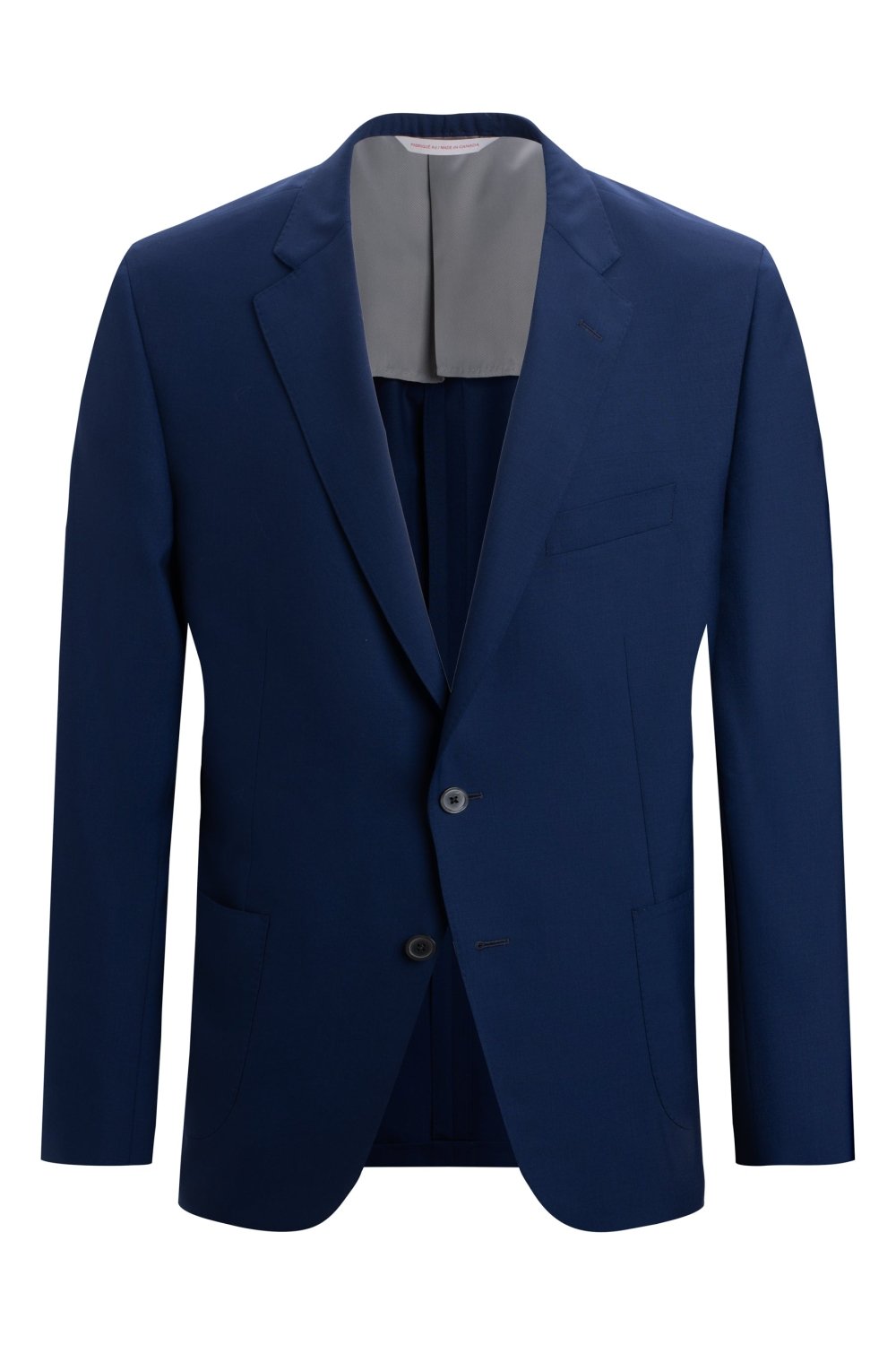 Royal Blue Super 150s Poplin Blazer – view 3