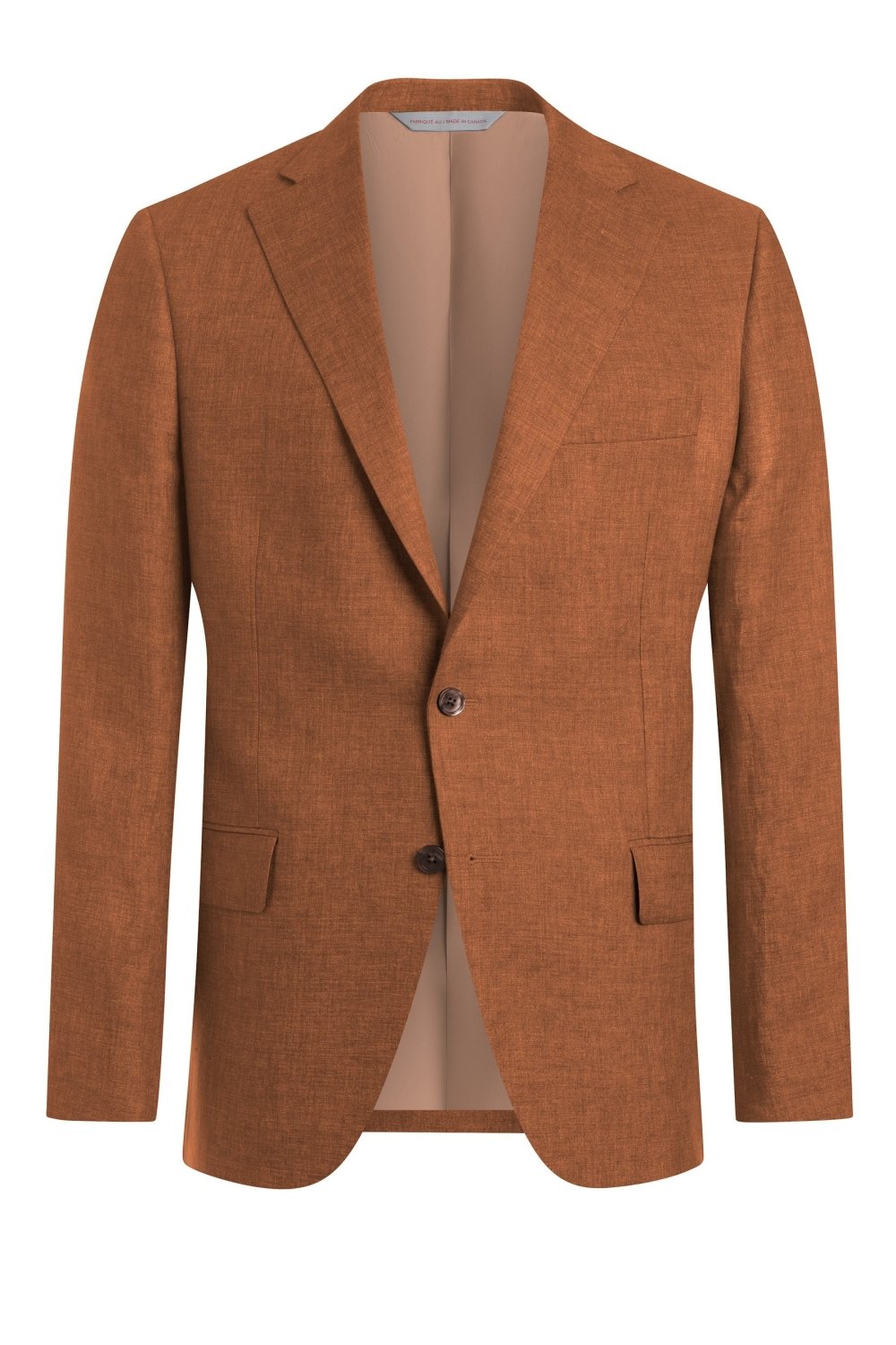 Rust Linen Slub Jacket - Wm. Fox & Co.