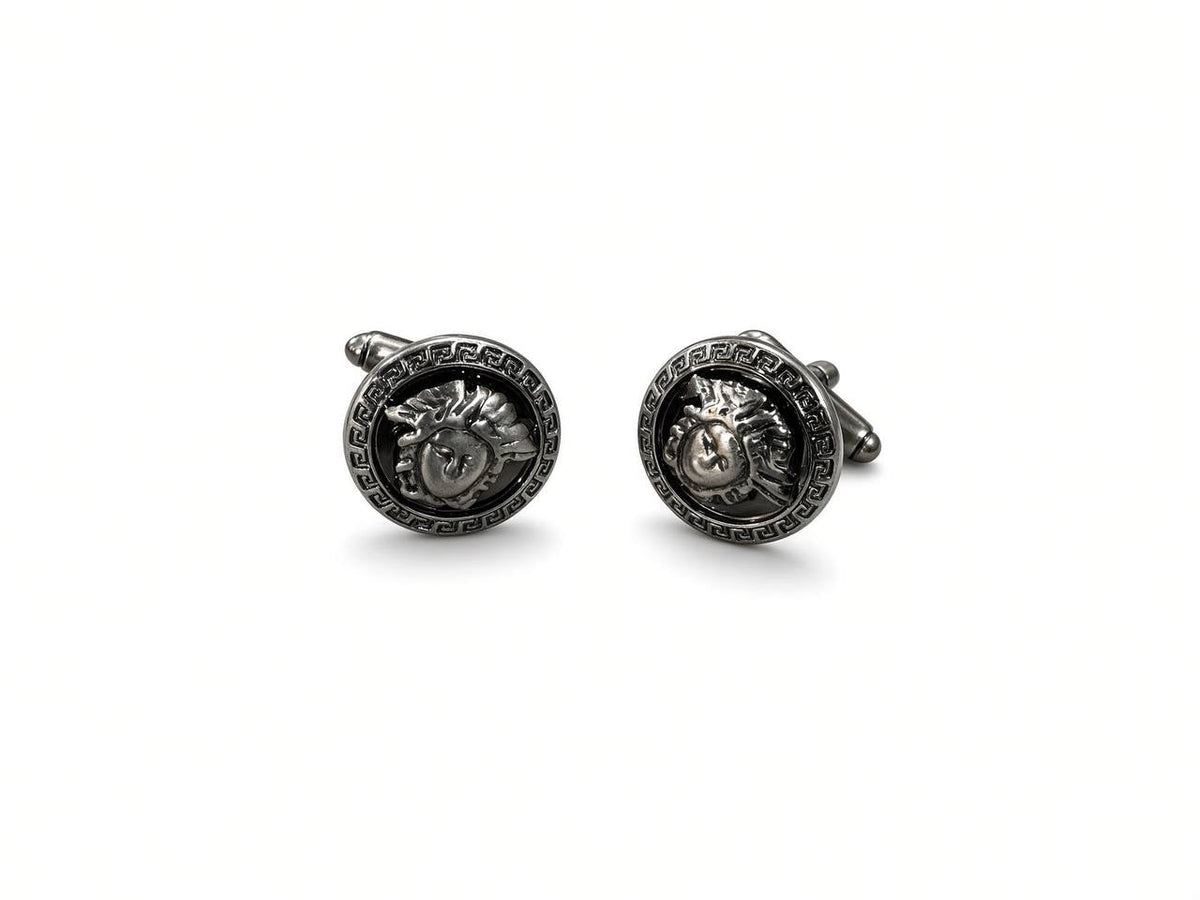 Silver-Tone Crest Cufflinks - Wm. Fox & Co.