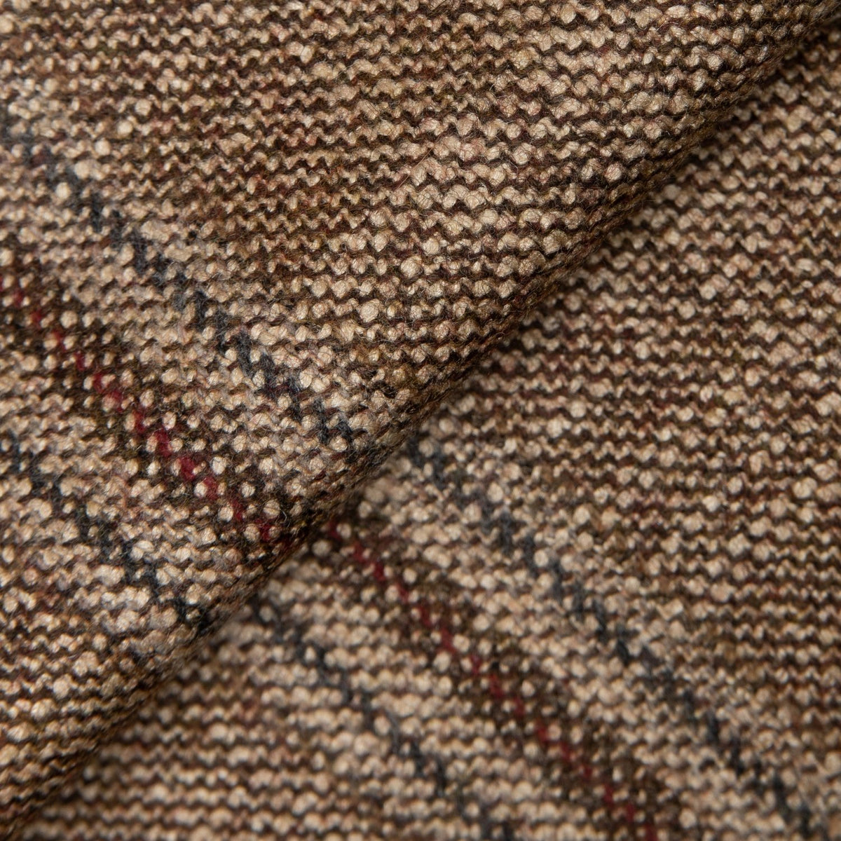 Tan Wool, Silk and Cashmere Plaid Jacket - Wm. Fox & Co.
