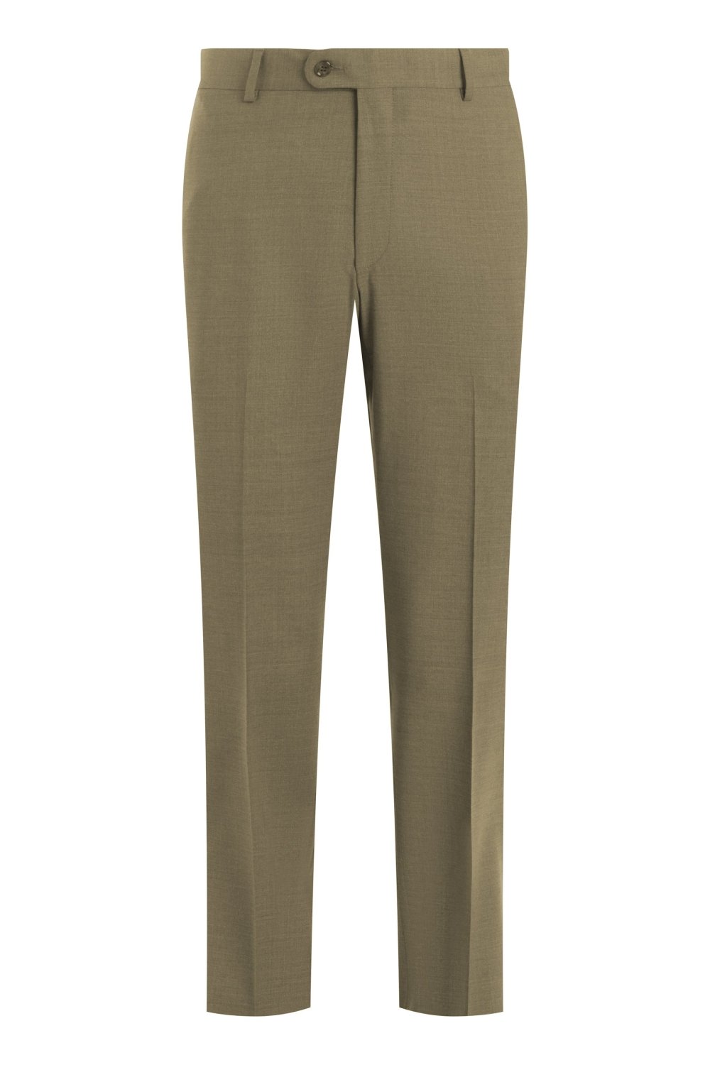 Taupe Smart Wool Super 110’s Trousers - Wm. Fox & Co.