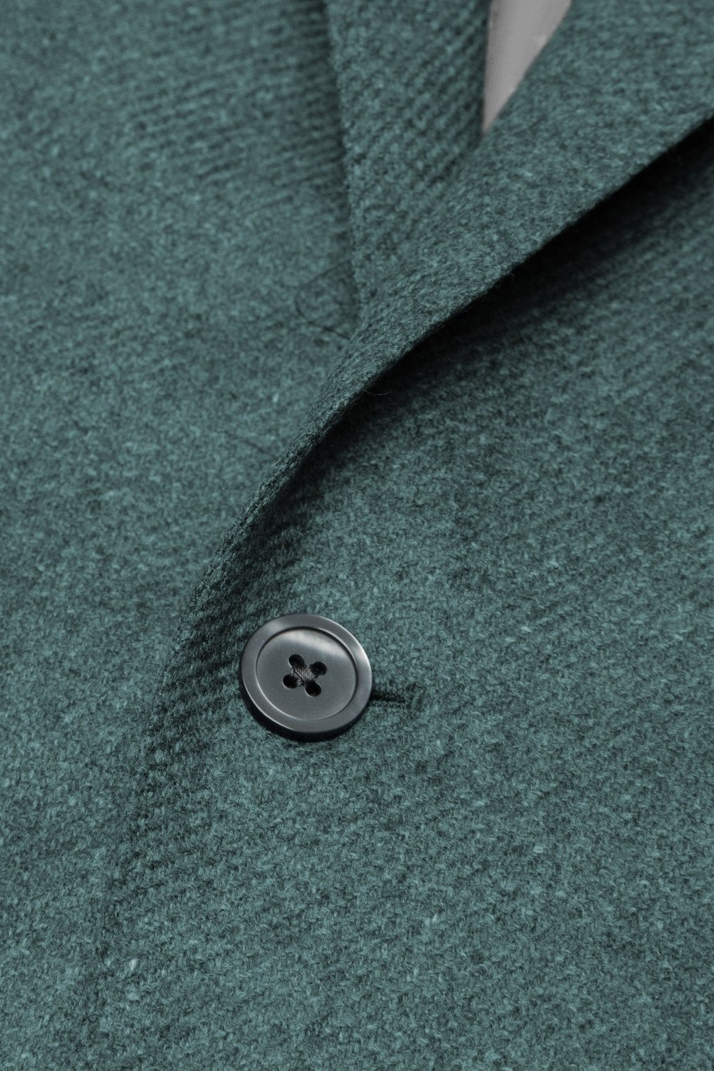Teal Wool and Cashmere Twill Jacket – view 3