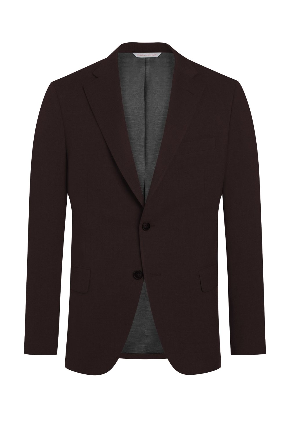 Wine Wool Blend Twill Jacket - Wm. Fox & Co.