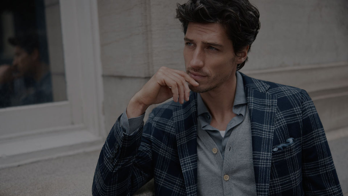 Samuelsohn tailoring in an architectural setting