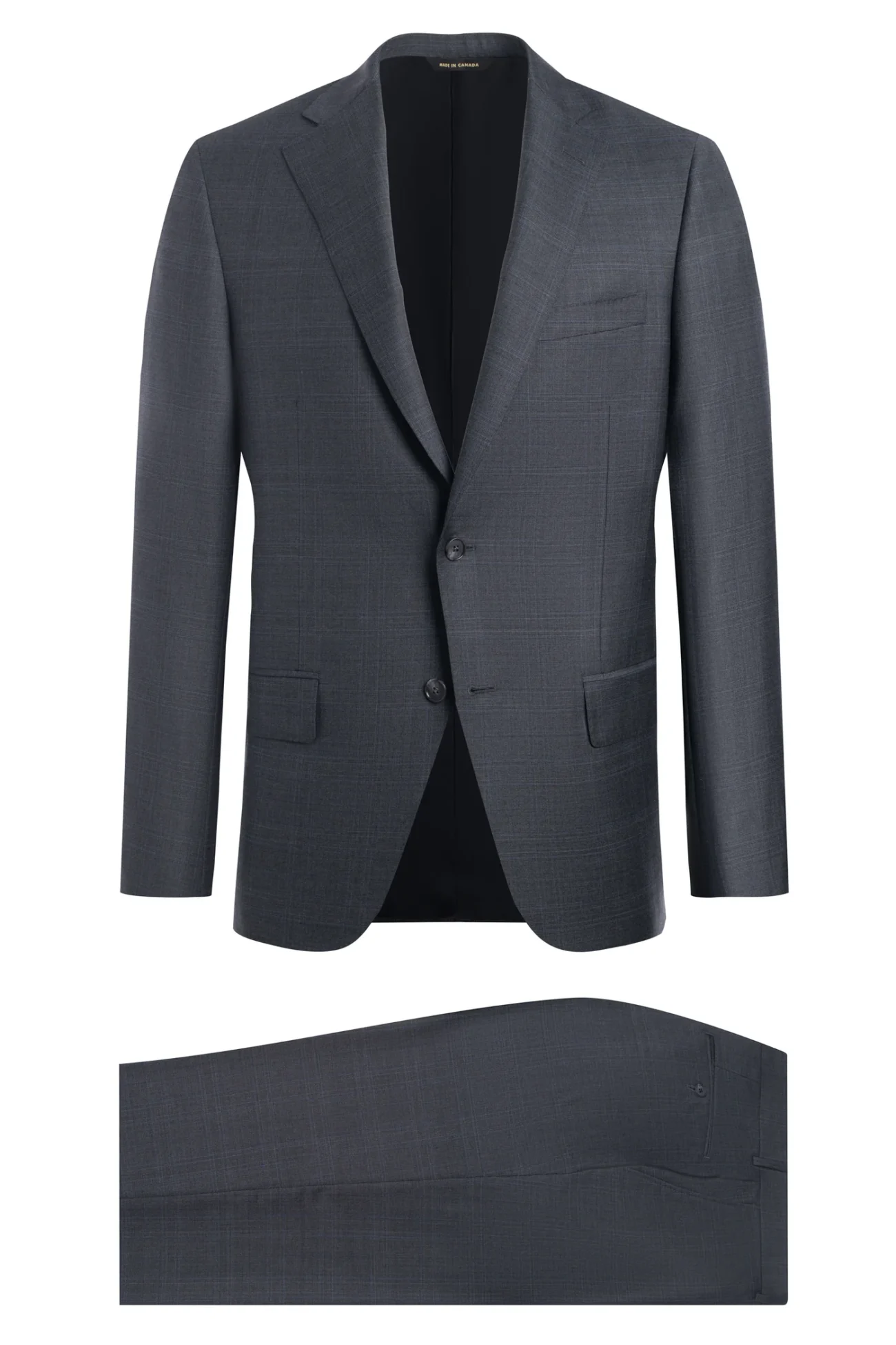 Charcoal 150's Loro Piana Tasmanian Plaid Suit