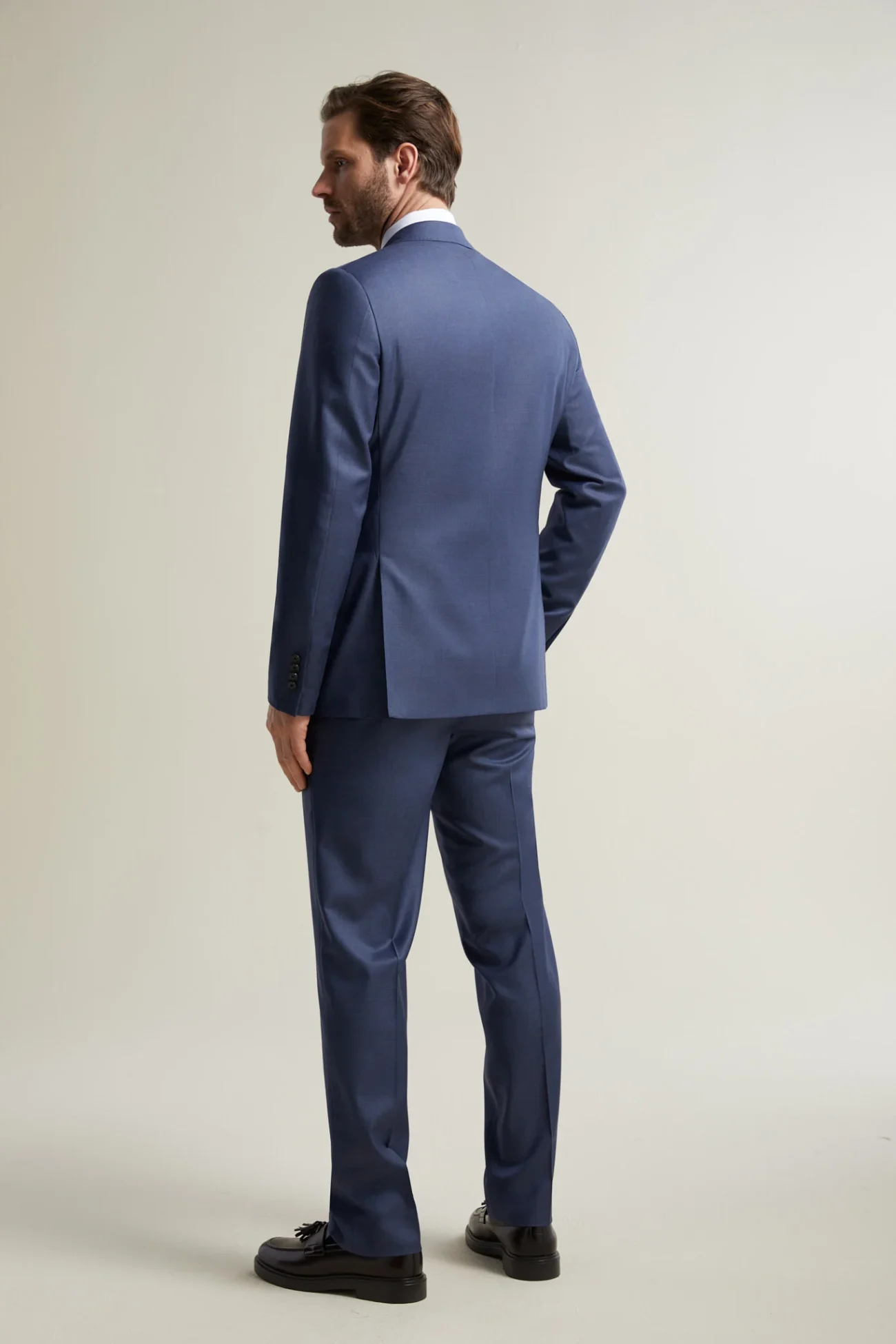 Blue Sharkskin Ice Wool Suit - Image 2