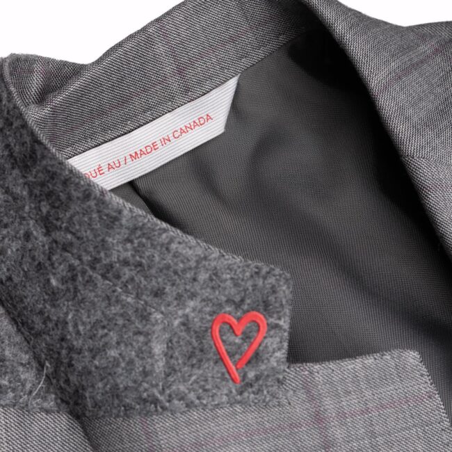 Grey Super 130's Windowpane Trim Fit Suit - Image 5