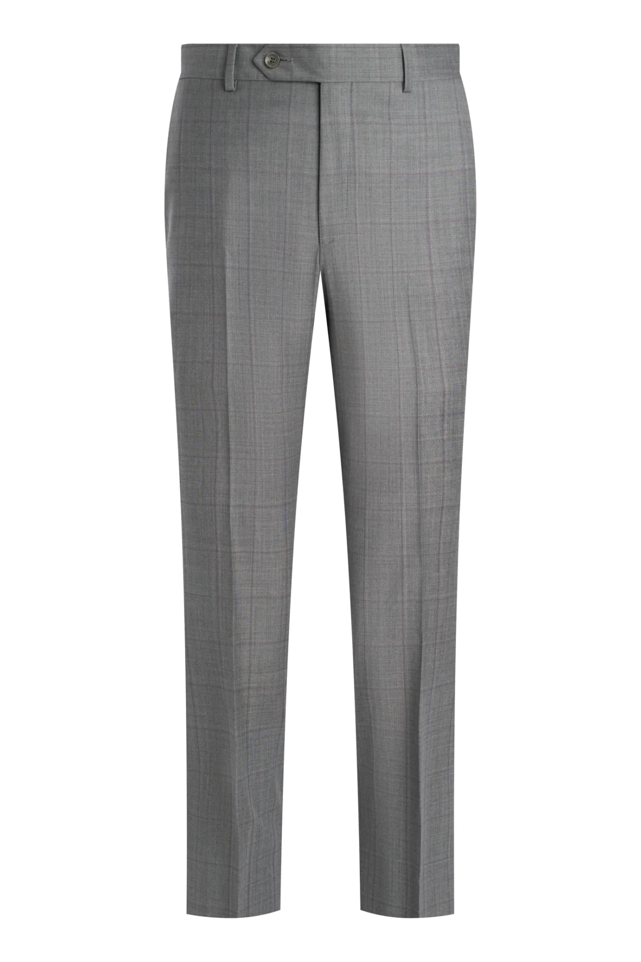 Grey Super 130's Windowpane Trim Fit Suit - Image 3