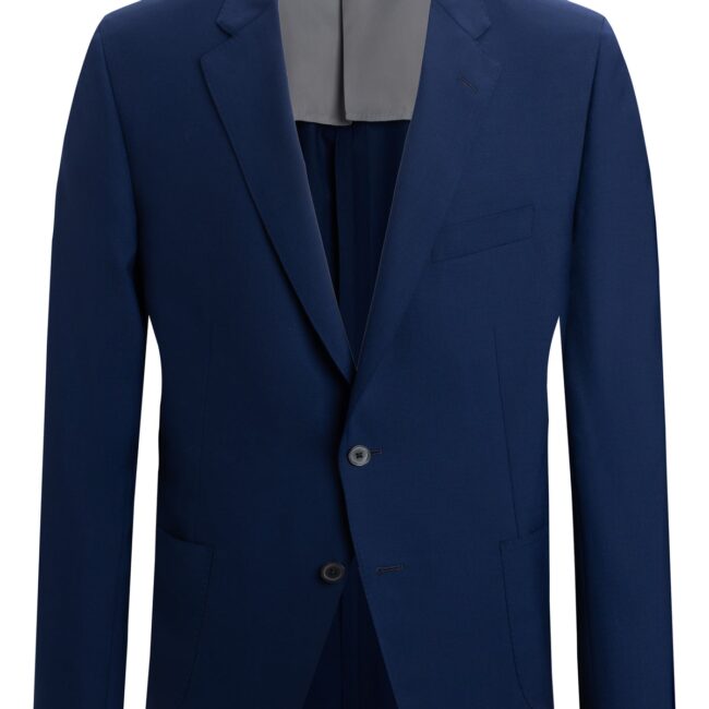 Royal Blue Super 150s Poplin Blazer