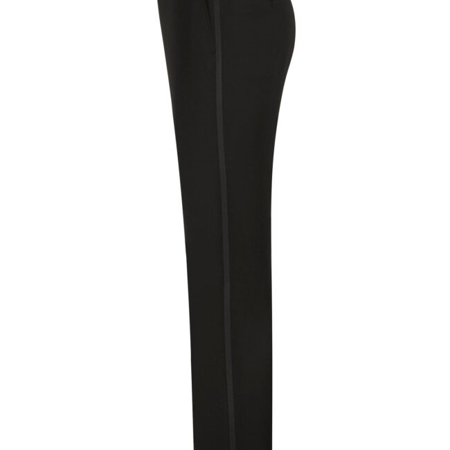 Black Notch Lapel Satin Infinity Tuxedo - Image 5