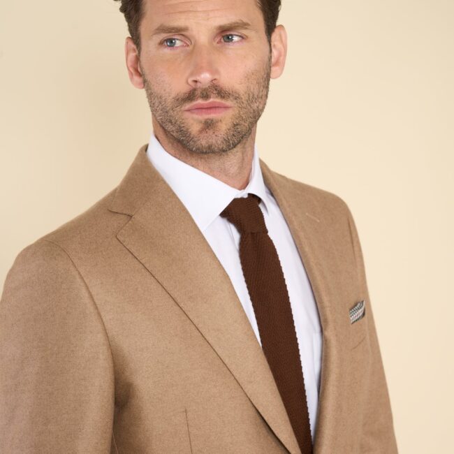 Golden Flax Cashmere Silk Jacket