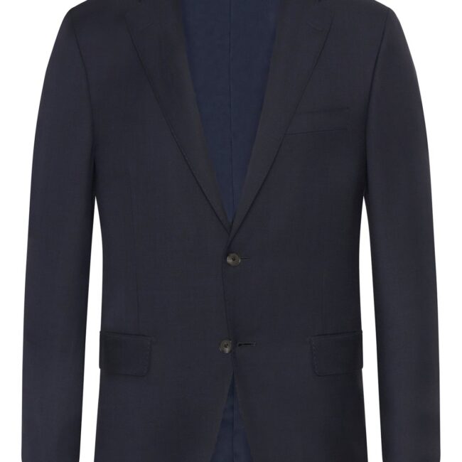 Navy Sharkskin Infinity Suit - Image 4